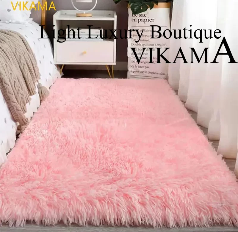 Hedvábně měkký moderní koberec do ložnice | hedvábný koberec, moderní koberec