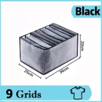 černá trička s motivem 9 mřížek