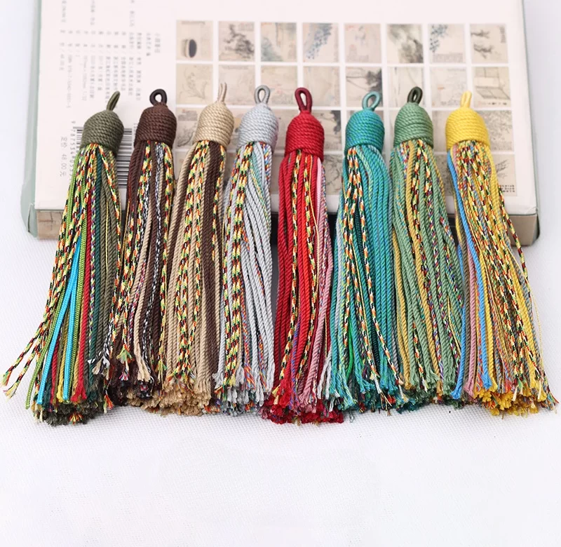 Barevné bavlněné třásně pro dekorace | ozdobné střapce, etno dekorace