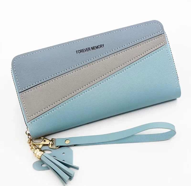 Elegantní dlouhá peněženka na zip | dámská peněženka, koženková peněženka