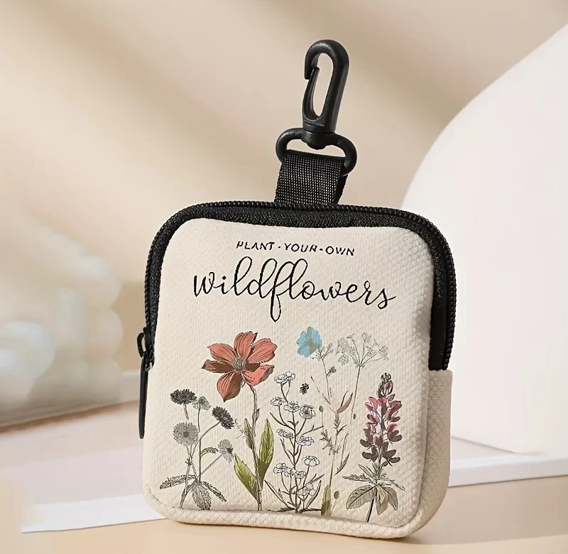 Květinová peněženka s velkou kapacitou | úložná taštička, mincovní peněženka