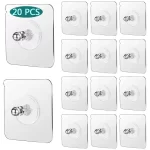 Samolepicí háčky bez vrtání 6×6 cm | nástěnné háčky, lepící věšáky