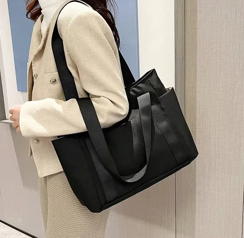 Velká nylonová kabelka přes rameno | dámská kabelka, shopper taška