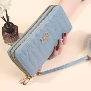 Dlouhá dámská peněženka na zip | dámská peněženka, mobilní peněženka