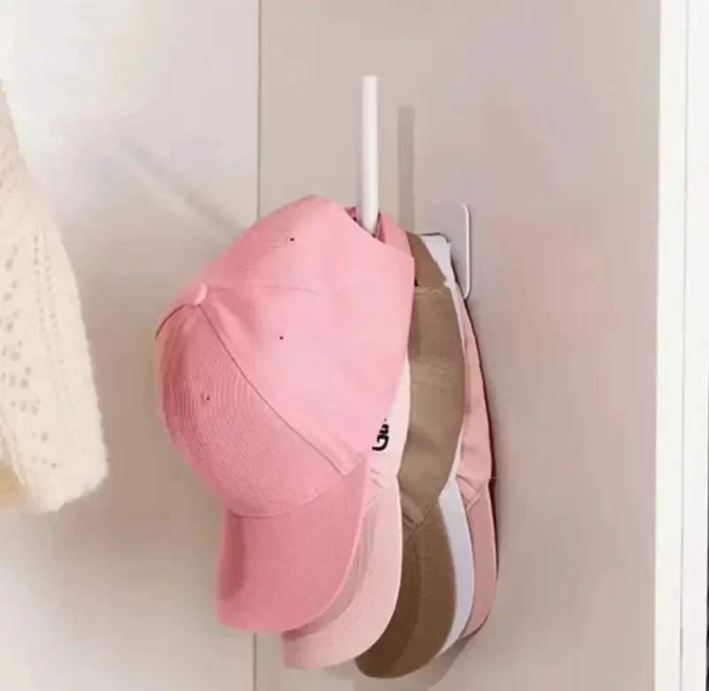 Věšák bez vrtání na čepice | věšák, organizér