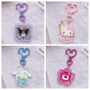 Svítící hello kitty přívěsek kawaii | dětský přívěsek, svítící ozdoba