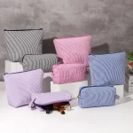 Kosmetická sada taštiček s proužkem pro cestování | kosmetická taštička, dámská kabelka