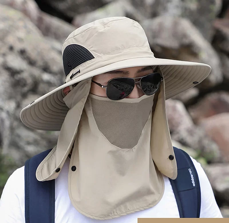 Sluneční ochranný klobouk s kšiltem | letní klobouk, rybářský klobouk