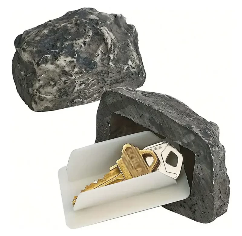 Realistický falešný kámen box na klíče | box, skrýš