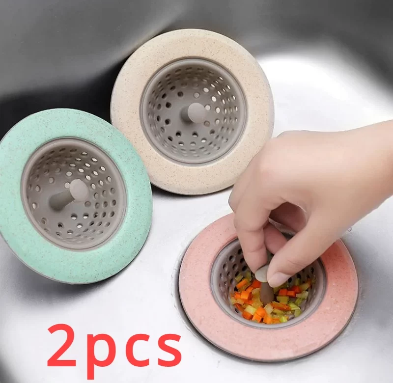 2 ks Silikonové sítko proti ucpání odtoku | sítko, zátka