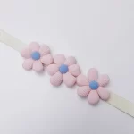 3 květiny - růžové