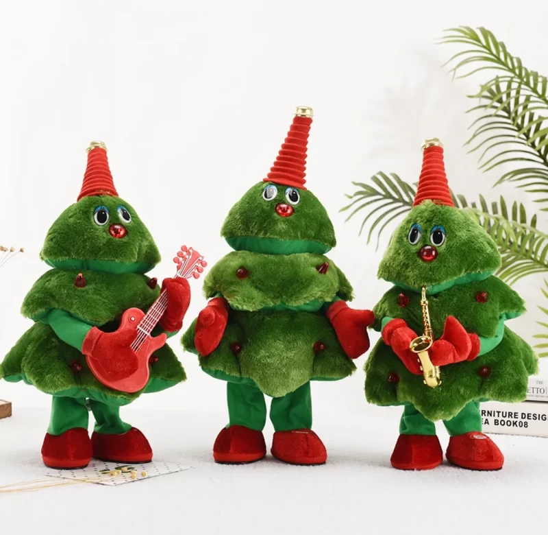 Tančící vánoční stromek plyšová hračka | hračka, dekorace