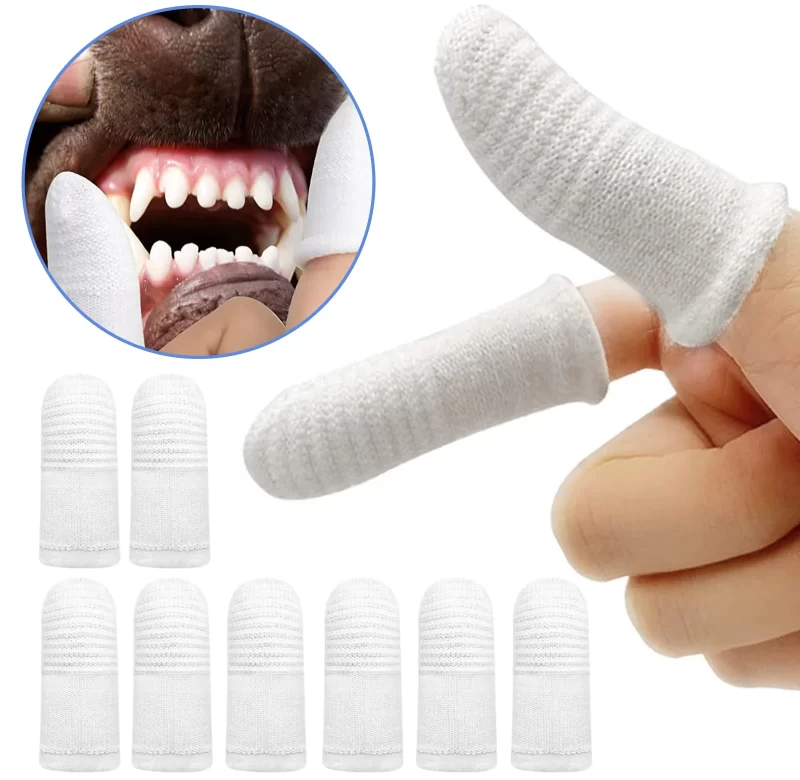 Zubní kartáček na prst pro psy a kočky | doplněk