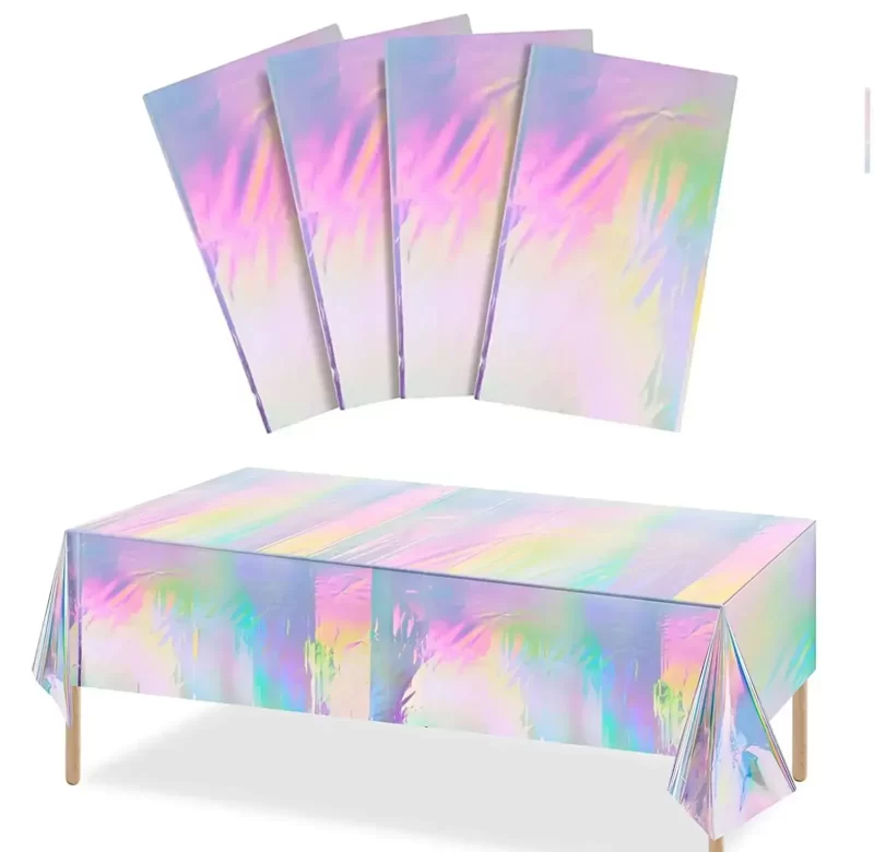 Jednorázový narozeninový ubrus holografický | dekorace