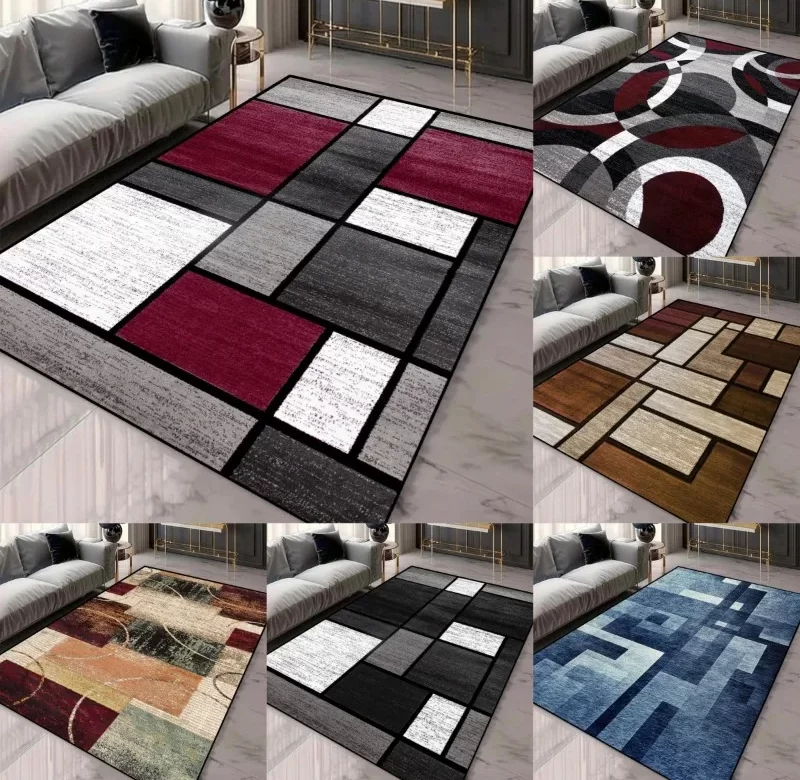 Moderní geometrický koberec do obýváku | bytové doplňky