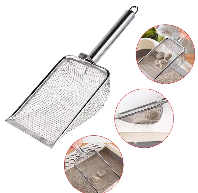 Kovová síťová lopatka na kočkolit | lopatka, nástroj