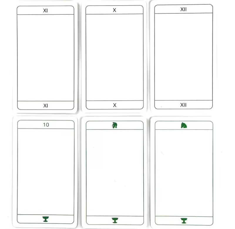 Neviditelné prázdné tarotové karty 79 ks | tarotové karty, prázdné karty