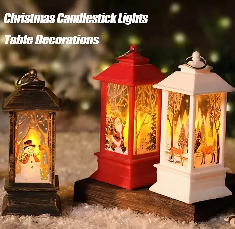 Vánoční svítící dekorativní lampa | dekorace, lampa