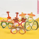 Mexické papírové party brýle set 6ks | party brýle, papírové brýle