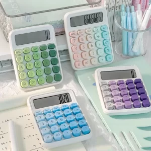 Barevná stolní kalkulačka s velkým displejem | kalkulačka, kancelářské potřeby