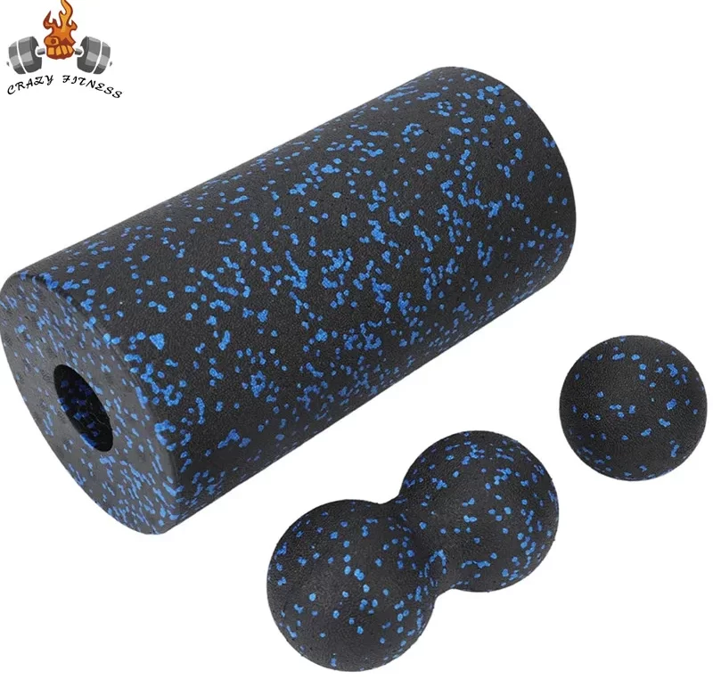 Jóga masážní válec s míčkem | fitness pomůcka 3 ks