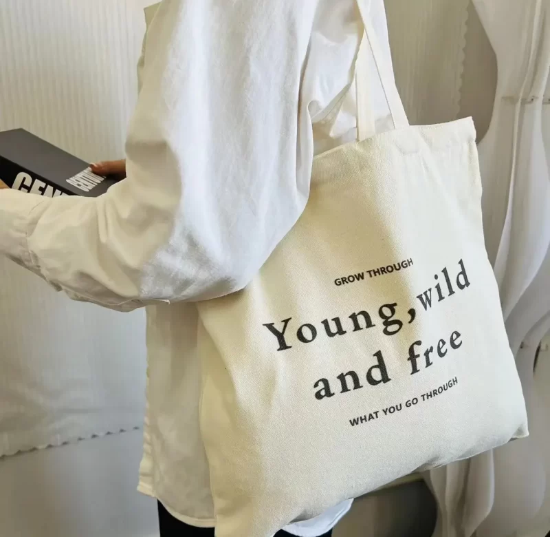 Velká plátěná taška přes rameno | kabelka taška