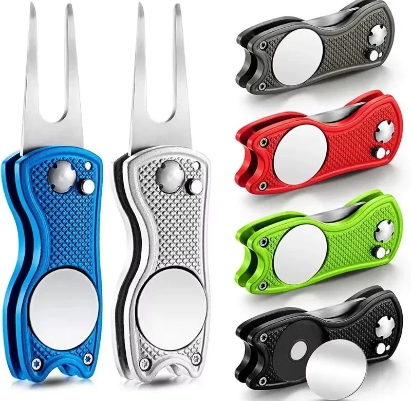 Golfová vidlička skládací s magnetickým markerem | golfové příslušenství