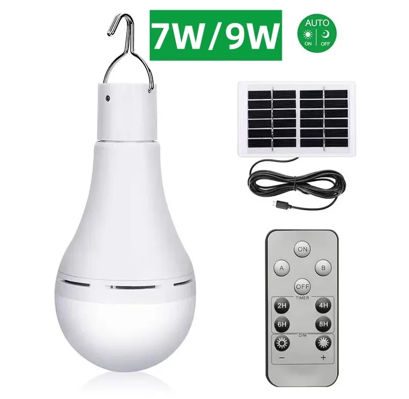 Solární LED světlo s dálkovým ovládáním | solární světlo, nouzové světlo