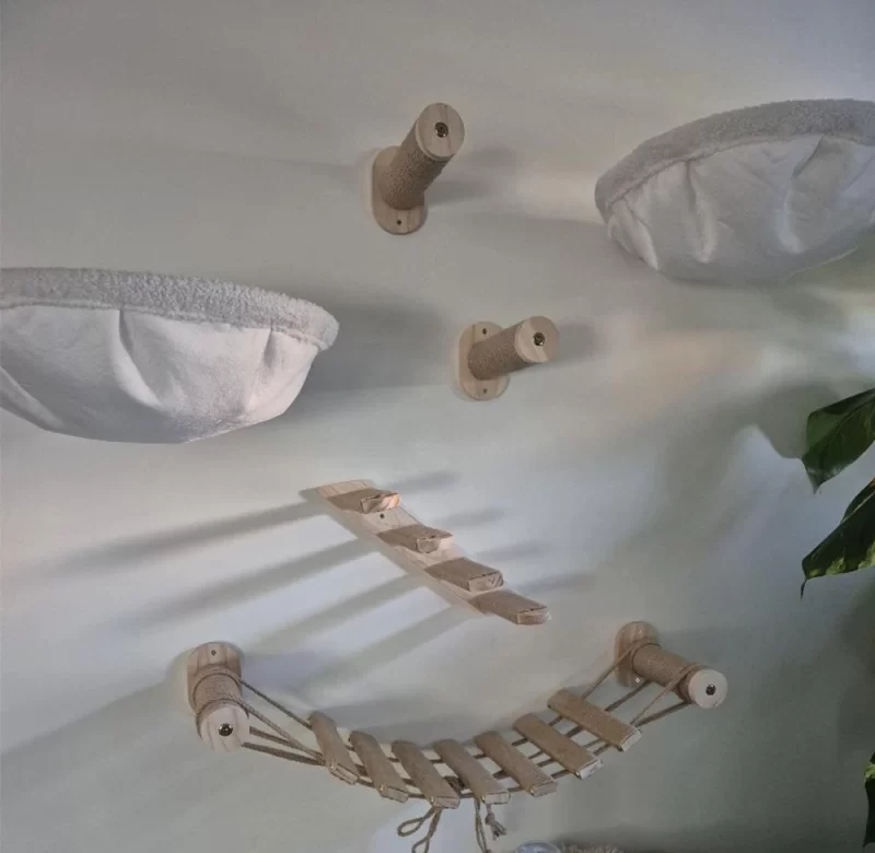 Kočičí most ze sisalu se schody | kočičí prolézačka | kočičí nábytek