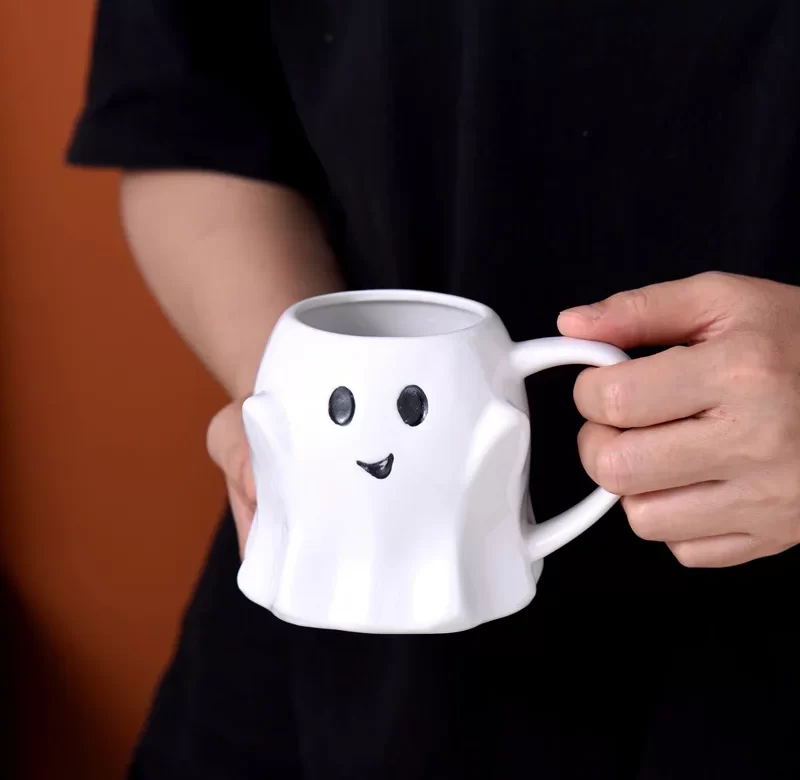 Velikonoční halloweenský keramický 3D hrnek | hrnek šálek