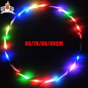 Svítící fitness obruč měnící barvy | sportovní vybavení | cvičební pomůcka