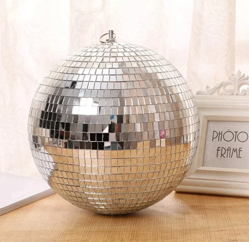 Zrcadlová disco koule 20 cm na party | disco koule, dekorace
