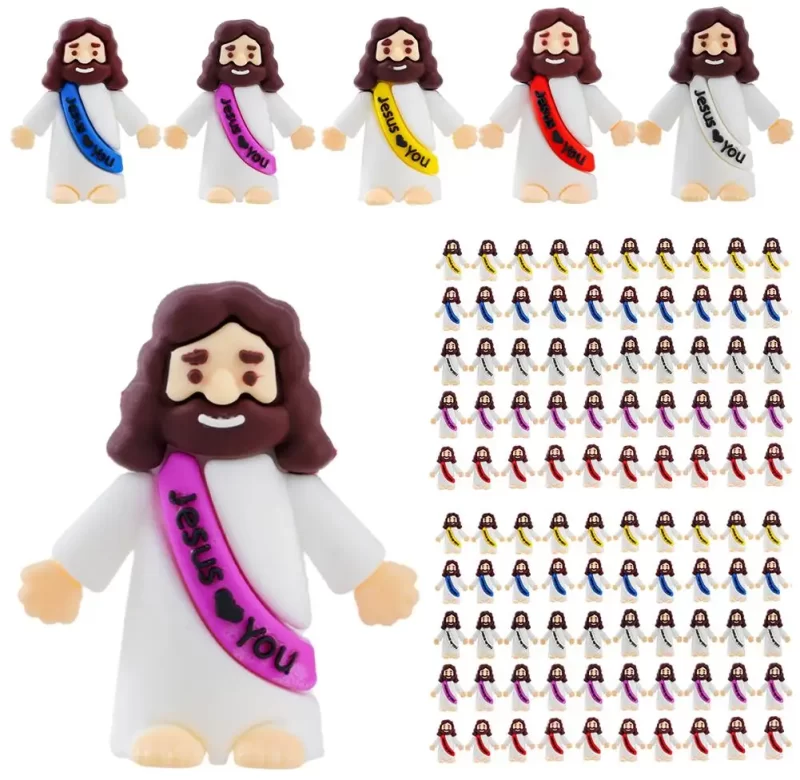 Mini figurka Ježíše barevná | velikonoční dekorace 50 ks