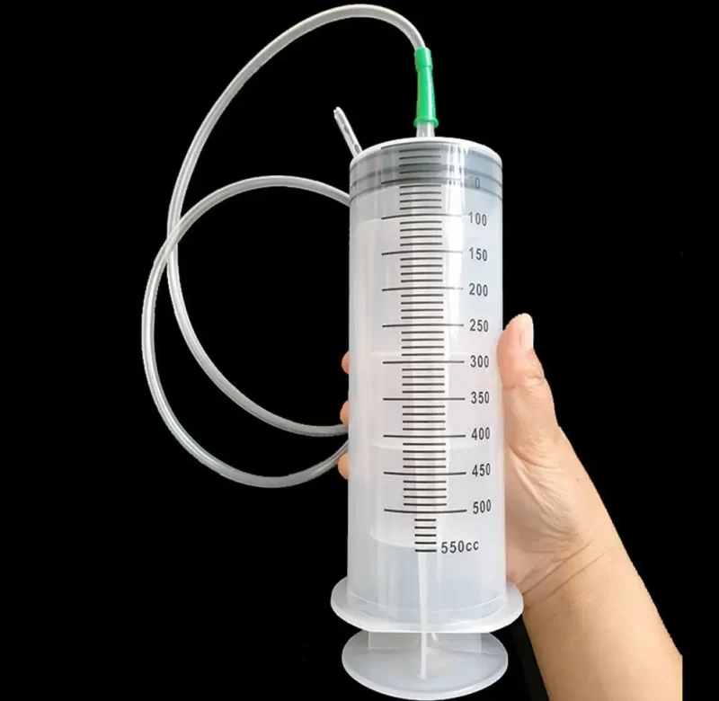 Velká stříkačka s hadičkou 100–550ml | stříkačka, pumpa