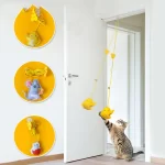 Interaktivní hračka pro kočky s peřím | doplněk