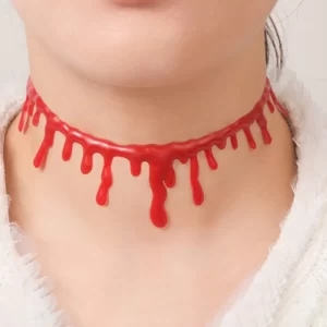 Krvavý halloween náhrdelník choker upír | náhrdelník, šperk