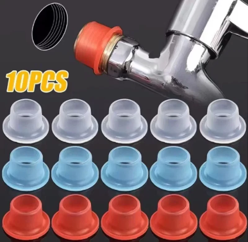 10 ks Vodotěsné silikonové těsnění na kohoutek | těsnící podložka
