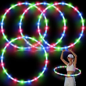 Led fitness kruh s barevným světlem | cvičení