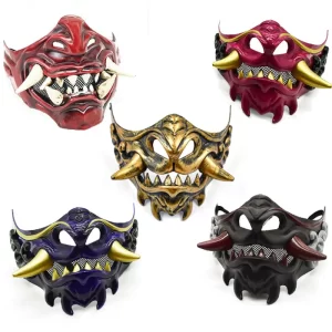 Demon warrior hannya halloween maska | maska cosplay