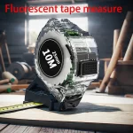 Svinovací metr fluorescenční černý | měřicí pásmo