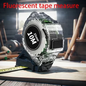 Svinovací metr fluorescenční černý | měřicí pásmo