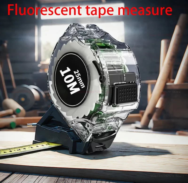 Svinovací metr fluorescenční černý | měřicí pásmo