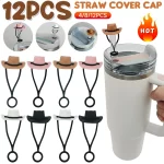 Kovbojský silikonový topper na brčko | čepička, doplněk