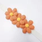 3 květiny - oranžové