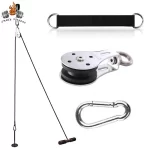 Nerezová otočná kladka 360 st. pro posilování | fitness příslušenství | domácí posilovna 3 ks