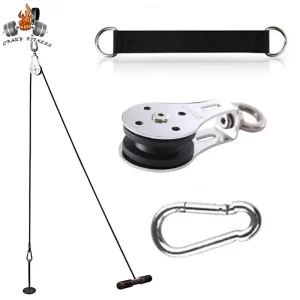 Nerezová otočná kladka 360 st. pro posilování | fitness příslušenství | domácí posilovna 3 ks