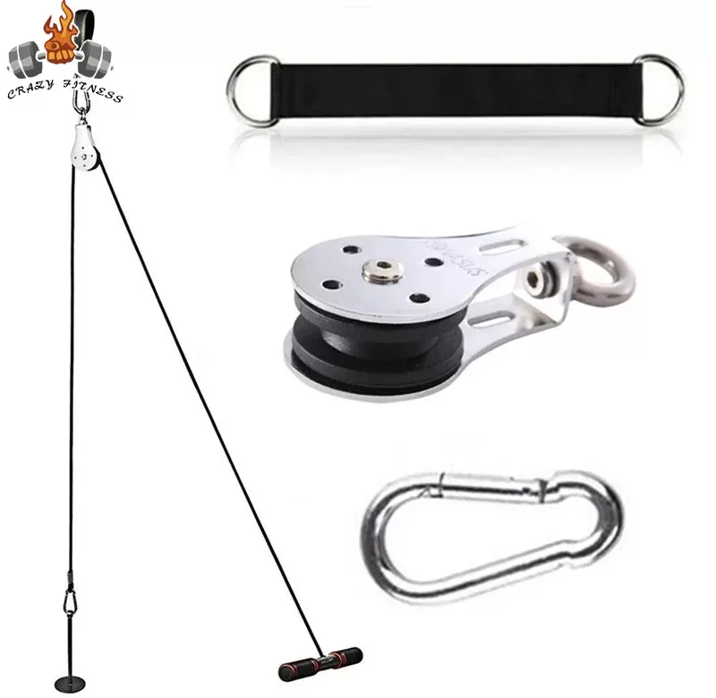 Nerezová otočná kladka 360 st. pro posilování | fitness příslušenství | domácí posilovna 3 ks