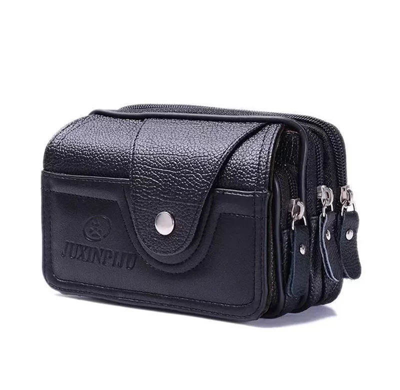 Pánská koženková taška s dvojitým zipem | pánské psaníčko