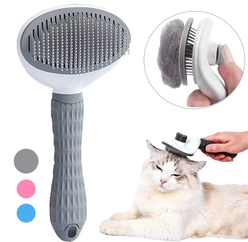 Samočistící kartáč na srst pro psy a kočky | hřeben
