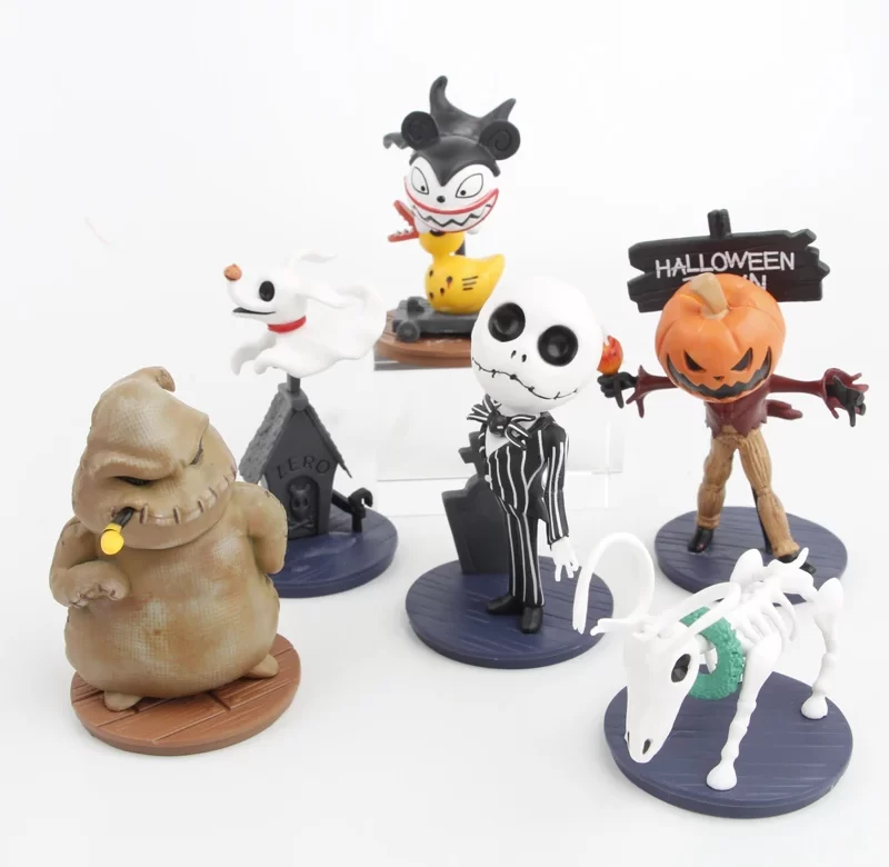 Noční můra Jack Skellington sběratelské figurky 6 ks | model | postavičky